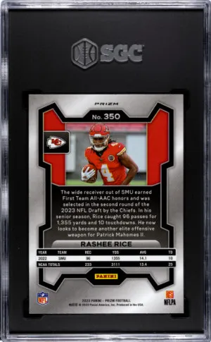 2023 Panini Prizm Rashee Rice SGC 9.5 back