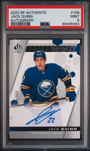 2022 Sp Authentic Jack Quinn Autograph front
