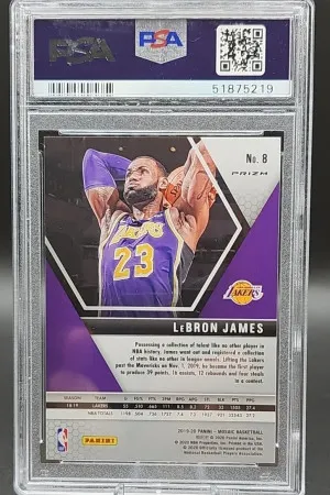 2019 Panini Mosaic Lebron James Pink Camo back