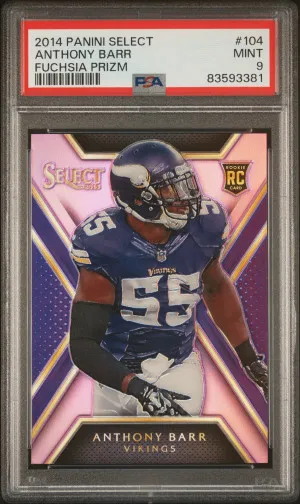 2014 Panini Select Anthony Barr Fuchsia Prizm front