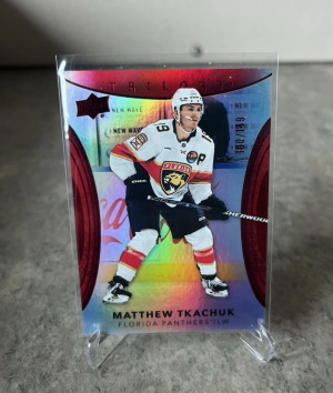 2022-23 UD Trilogy Base Red /149 Matthew Tkachuk front