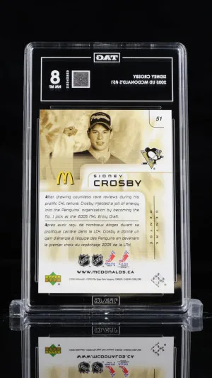 Sidney Crosby 2005 Upper Deck Mcdonald's  #51 back