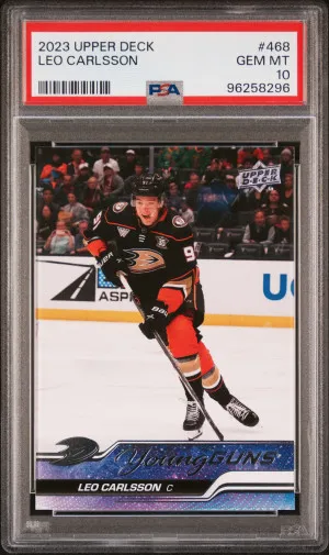 Leo Carlsson Young Guns PSA 10 front