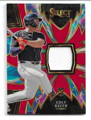 2024 Select Sparks Materials Prizms Red #11 Colt Keith (RC) - Detroit Tigers (#06/99) front