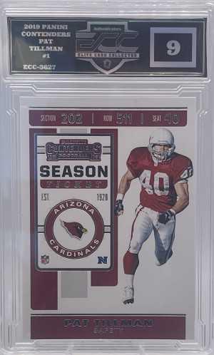 2019 PANINT CONTENDERS PAT TILLMAN Card#1 ЕCC-3627 front