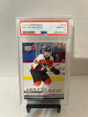 2024-25 Upper Deck Matvei Michkov 🔥PSA 10🔥#492 front