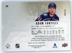 2024-25 SPx Gold #33 Adam Fantilli back