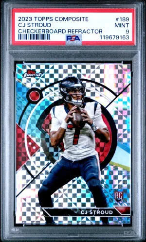 2023 Topps Composite Cj Stroud Checkerboard Refractor front
