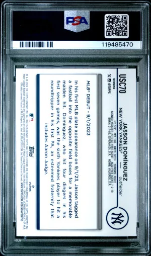 2024 Topps Chrome Update Jasson Dominguez X-Fractor back