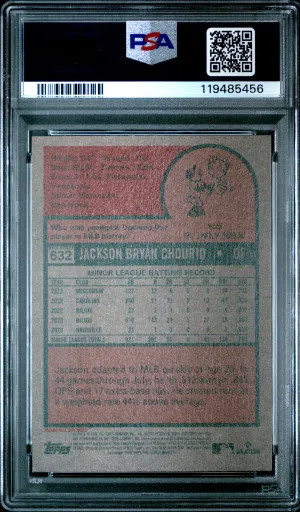 2024 Topps Heritage Jackson Chourio Aqua Border back
