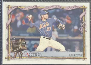 2023 Allen & Ginter Max Scherzer In Action #55 SP front