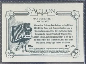2023 Allen & Ginter Max Scherzer In Action #55 SP back