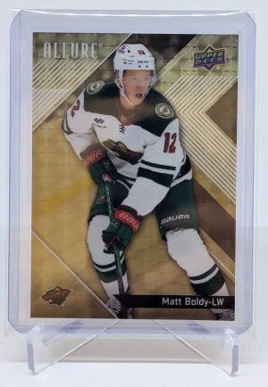 (Accepting Offers!) 2024-25 Allure - #28 - Matt Boldy - Golden Treasures front