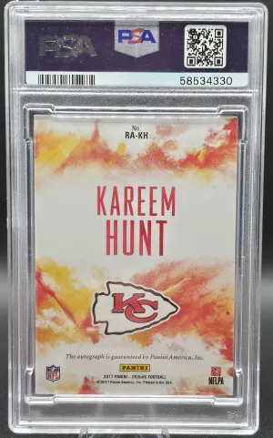 2017 Panini Origins Rookie Autographs Kareem Hunt Rookie Autographs back