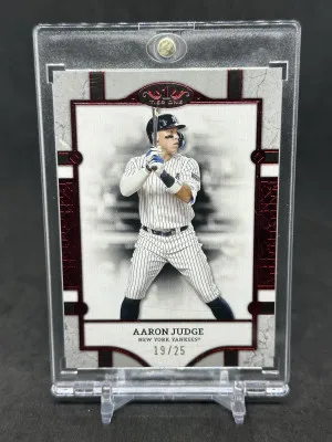 Aaron Judge 2024 Topps Tier One Red Foil Parallel /25 #53 Yankees front