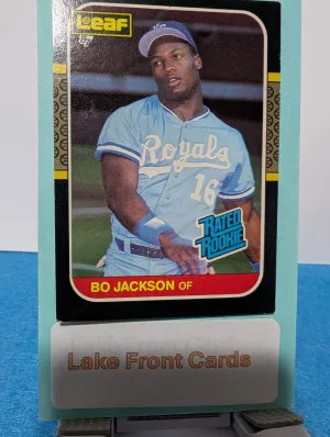 Bo Jackson #35 [Rookie] 1987 Leaf front