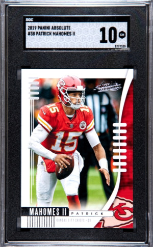 2019 Panini Absolute Patrick Mahomes II SGC 10 front