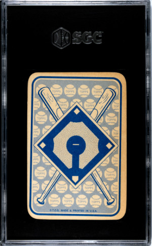 1968 Topps Game Mickey Mantle SGC 3 back