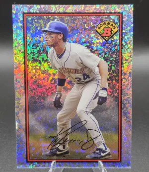 2014 Bowman 1989 Bowman Is Back Silver Diamond Refractor Ken Griffey Jr. front