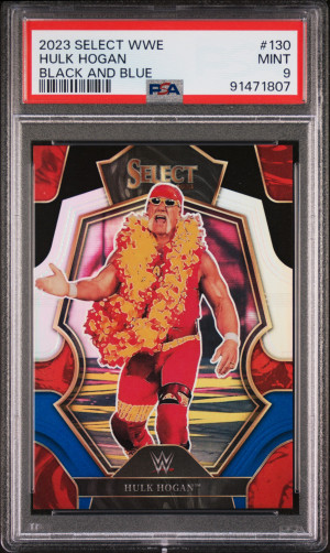 2023 Panini Select Wwe Hulk Hogan Black And Blue Prizm front
