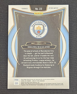 2024-2025 Select Fifa Soccer Erling Holland Checkerboard back