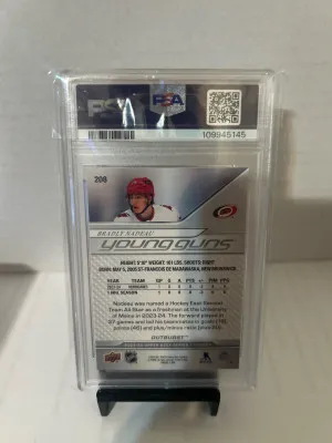 2024-25 Upper Deck Bradley Nadeau Silver Outburst 🔥PSA 10 Low Pop🔥 back