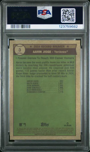 2025 Topps Heritage Aaron Judge Chr-Light Blue Sparkle Ref back