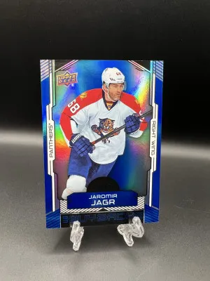 Jaromir Jagr 2015-16 Upper Deck Buybacks Blue Parallel /49 front
