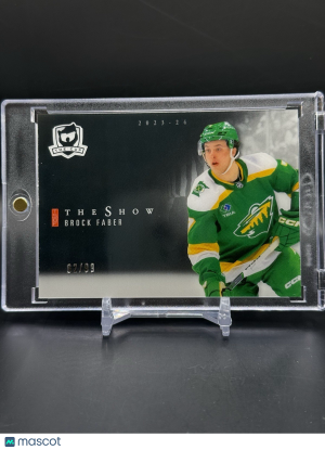 2023-24 The Cup Brock Faber The Show Black Rookie /99 #SB-BF front