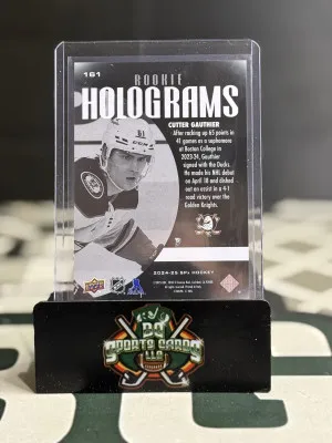 Cutter Gauthier Rookie Holograms SPX SP back