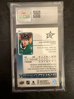 2018 Miro Heiskanen Young Guns back