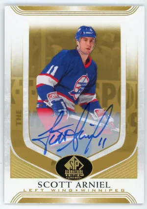2020-21 SP Signature Legends #138 Scott Arniel Autograph front
