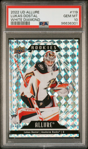 2022 Upper Deck Allure Lukas Dostal White Diamond front