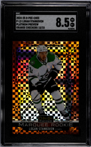 2024-25 O-Pee-Chee Logan Stankoven SGC 8.5 front