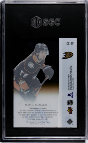 2021-22 Upper Deck Clear Cut Mason Mctavish SGC 9 back