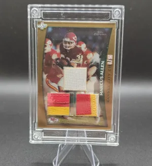 Topps Chrome Jersey Fusion Marcus Allen 5/25 front