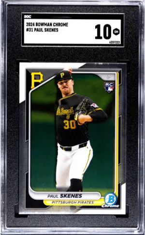 2024 Bowman Chrome Paul Skenes SGC 10 front