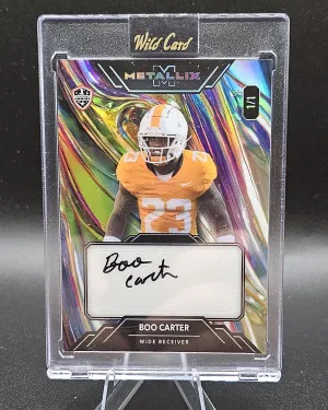 2025 Wild Card Boo Carter Tye-die Wave 1/1 front