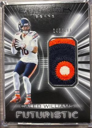 2025 Panini Black Caleb Williams Patch /199 front