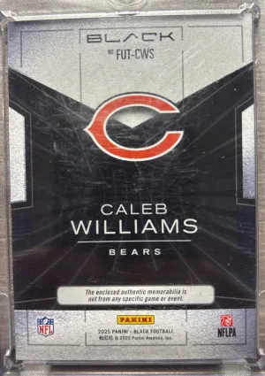 2025 Panini Black Caleb Williams Patch /199 back