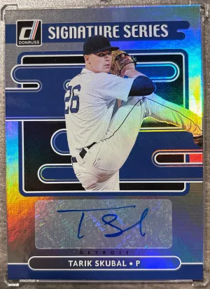 2021 Donruss Signature Series Tarik Skubal Auto RC front