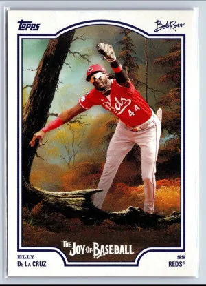 2025 Topps X Bob Ross: The Joy Of Baseball #28 Elly De La Cruz front