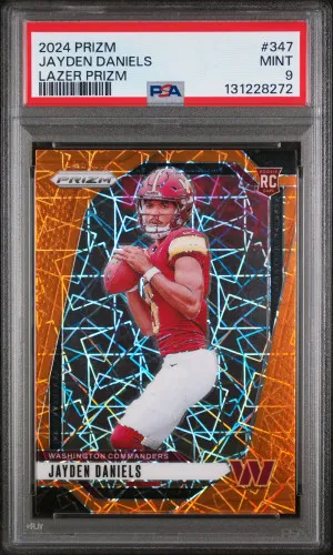 2024 Panini Prizm Jayden Daniels Lazer Prizm front