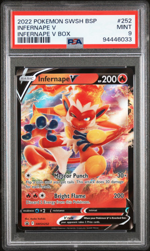 2022 Pokemon Swsh Black Star Promo Infernape V Infernape V Box front