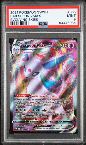 2021 Pokemon Sword & Shield Evolving Skies Fa/Espeon Vmax Evolving Skies front