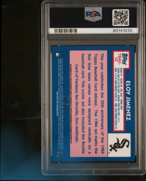 2019 Topps Silver Pack 1984 Chrome Promo Autographs Eloy Jimenez 1984 Chrome Promo Auto. back