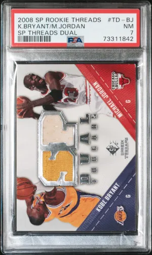 2008 Sp Rookie Threads Dual Kobe Bryant/Michael Jordan front