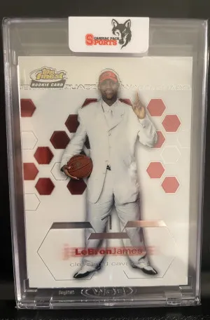 2002 Topps Finest Lebron James front