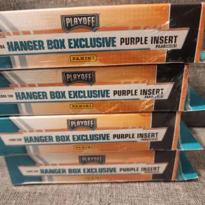4 2021 Panini Playoff NFL Hanger Boxes - Goal Line Parallels front
