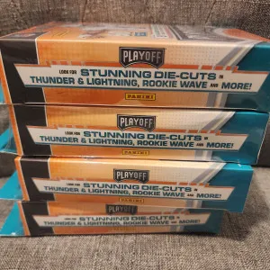 4 2021 Panini Playoff NFL Hanger Boxes - Goal Line Parallels back